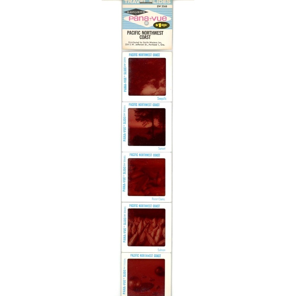 Vintage Sawyers Pana-Vue Slides Pacific Northwest‎ Coast USA Lot of 5 SW2068